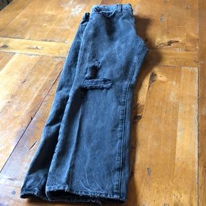 Current/Elliott Boyfriend Ankle Jean Faded Blk 29